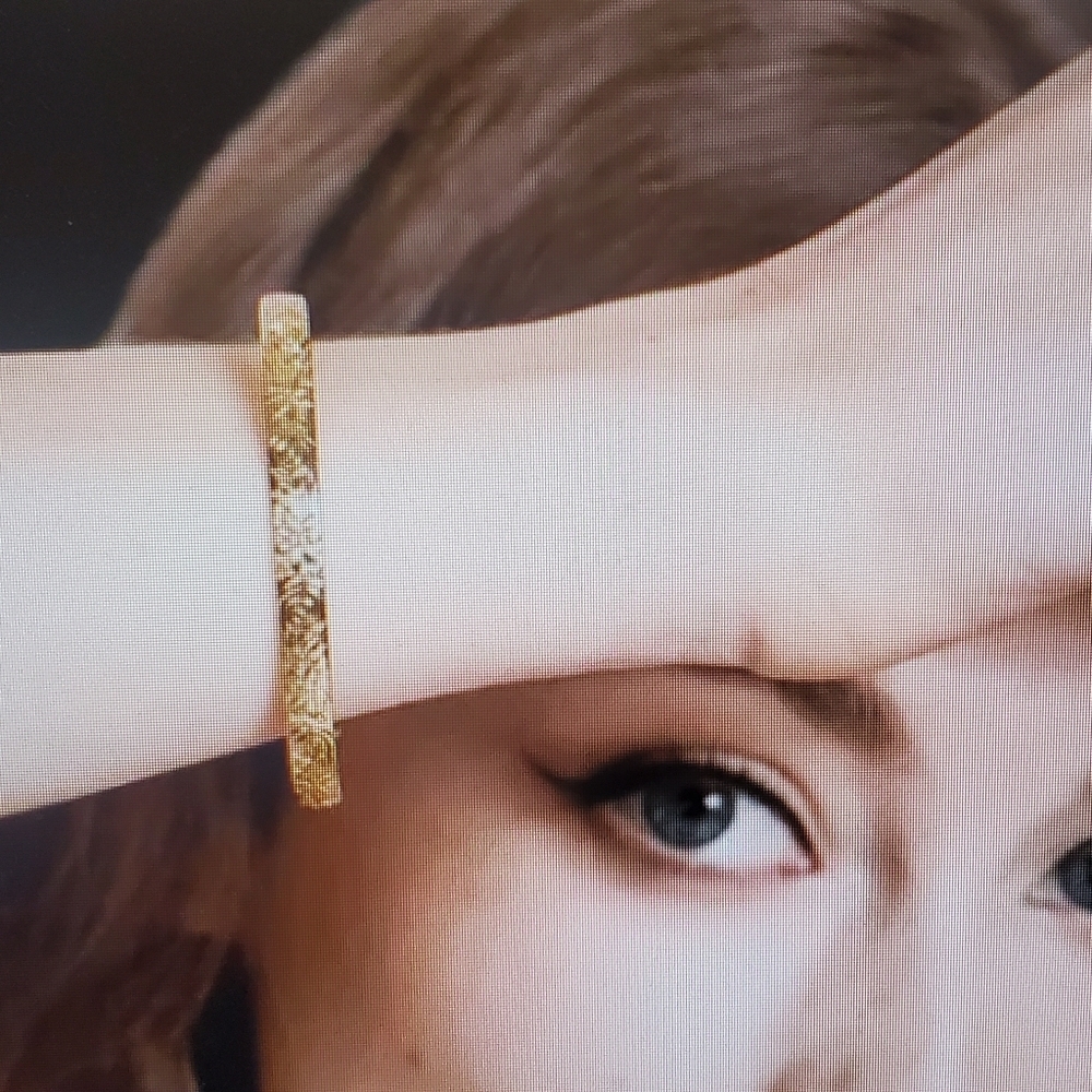 OUR SPARE CHANGE 18K GOLD PLATED NWT. FLORAL TEXTURE CUFF ADJUSTABLE